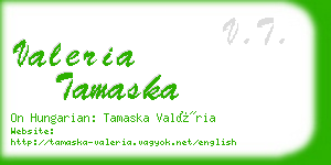 valeria tamaska business card